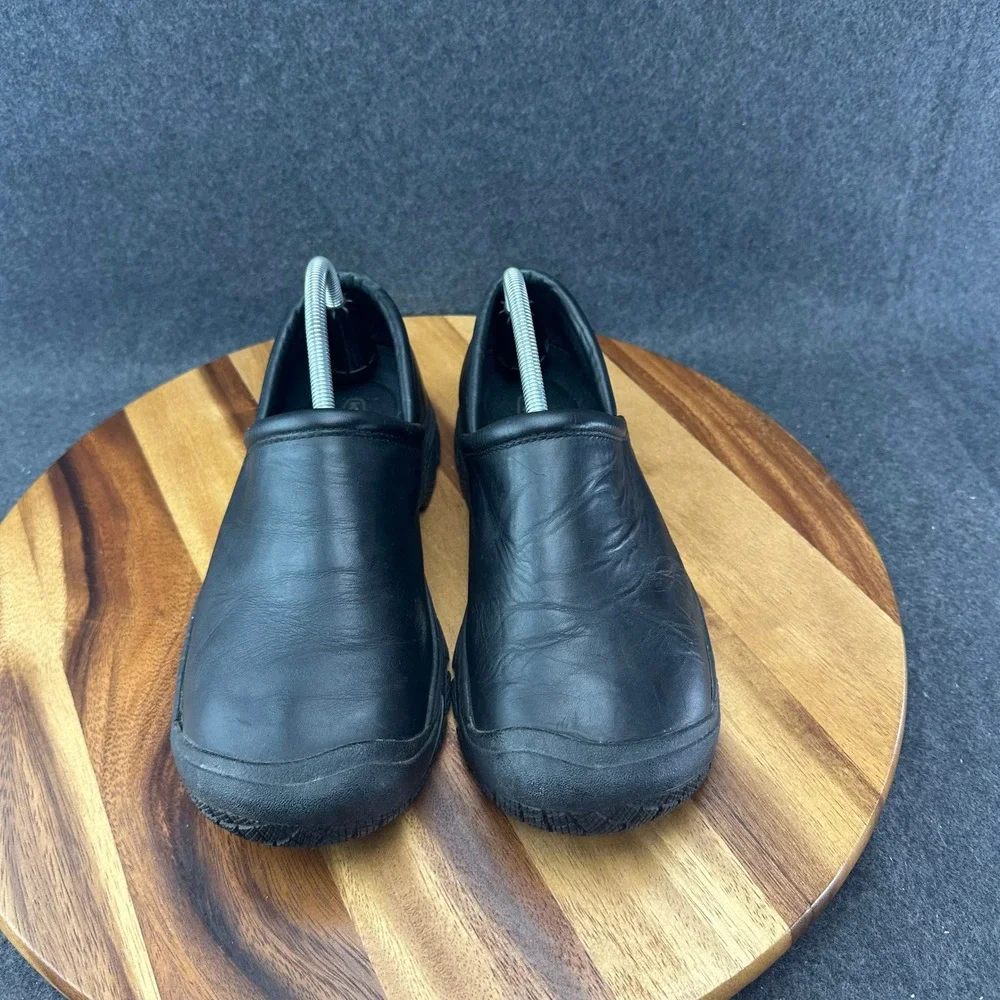 KEEN Utility Work Shoes PTC Slip-On II Men's Size 9 Black Water Oil Resistant